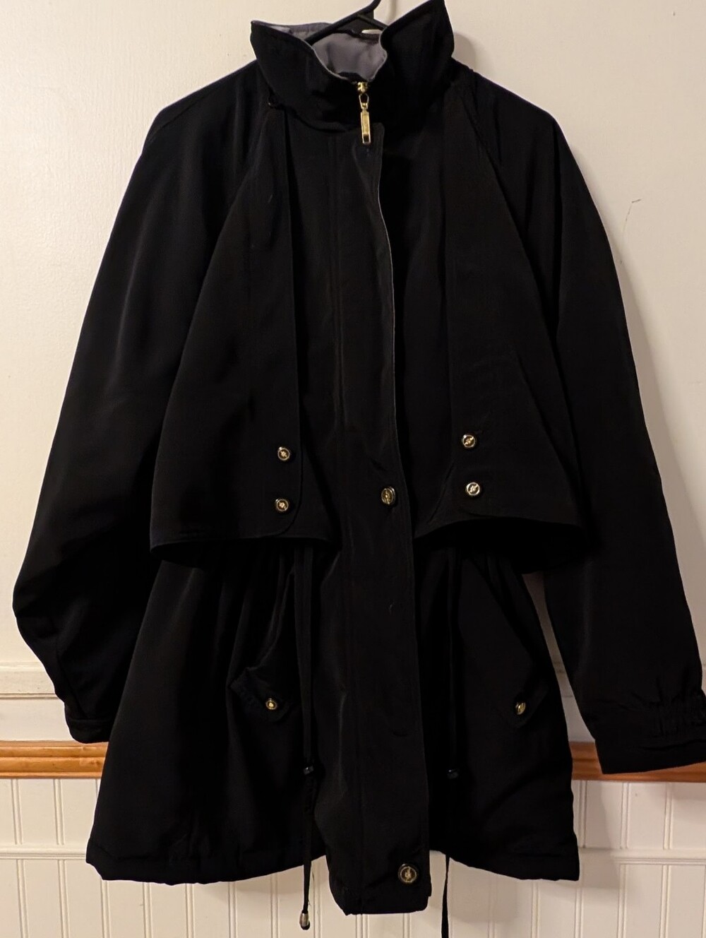 Vintage CS Signature Quilted Black Jacket Size Large